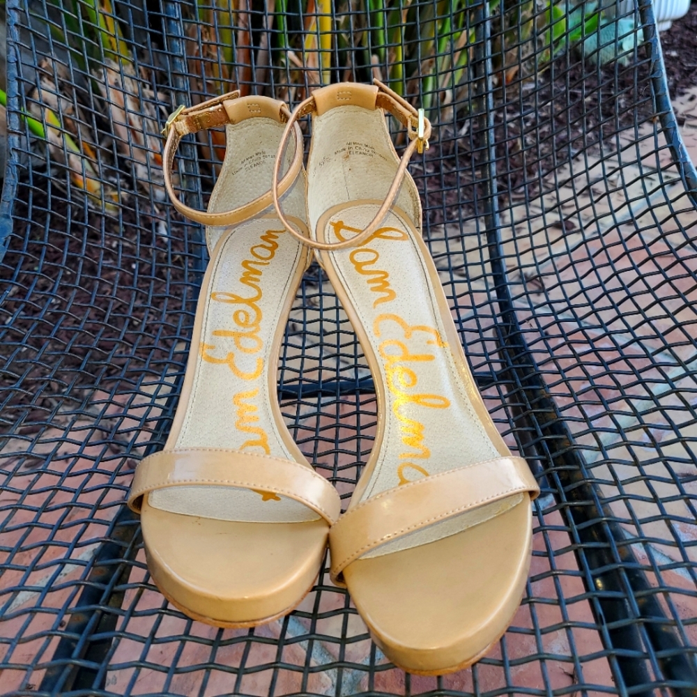 Sam Edelman Platform Heels, Nude Color
